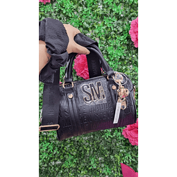 CROSSBODY JUICY COUTURE NEGRO ESTILO BOMBONERA