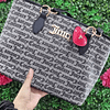 TOTE JUICY GRIS CON NEGRO DETALLE CORAZON