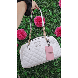 CARTERA JUICY BLANCA MUCHOS ROMBOS