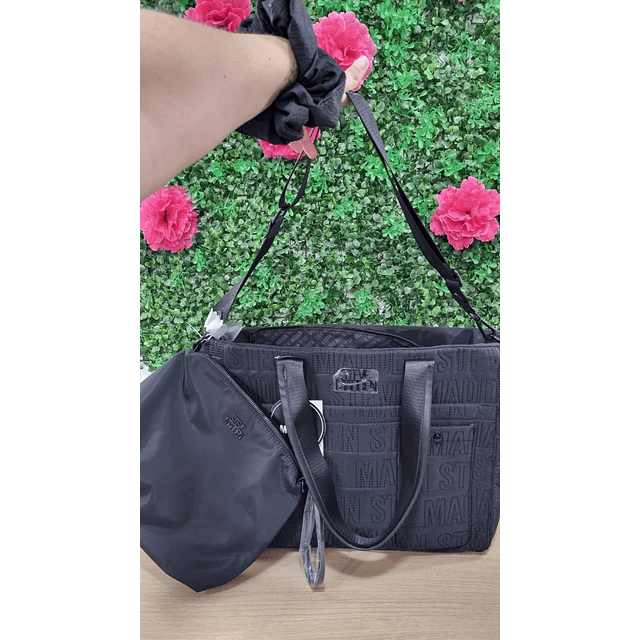 TOTE XL STEVE MADDEN NEGRO + CROSSBODY