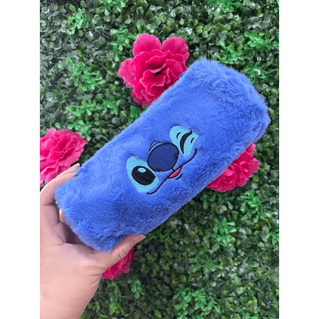 ESTUCHE TUBO STITCH PELUDO