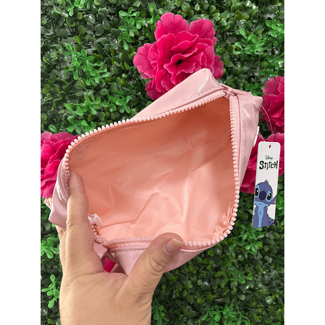 ESTUCHE RECTANGULAR STITCH ROSADO