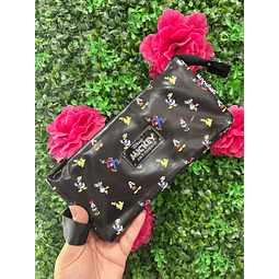 ESTUCHE CUÁDRUPLE MICKEY NEGRO