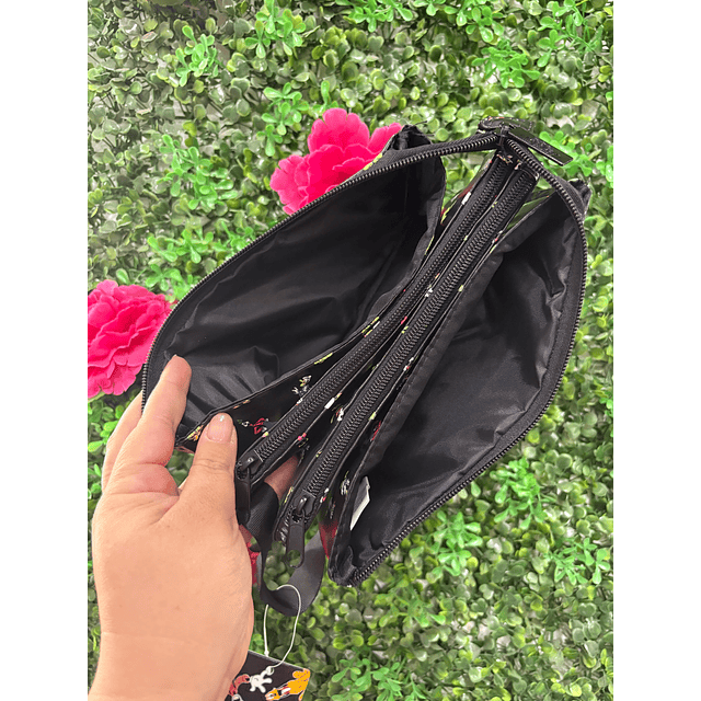 ESTUCHE CUÁDRUPLE MICKEY NEGRO