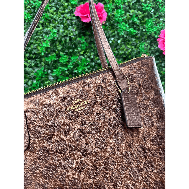 TOTE MEDIANO COACH CAFÉ