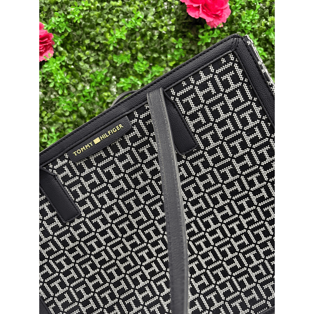 TOTE TOMMY HILFIGER AZUL TH BLANCA