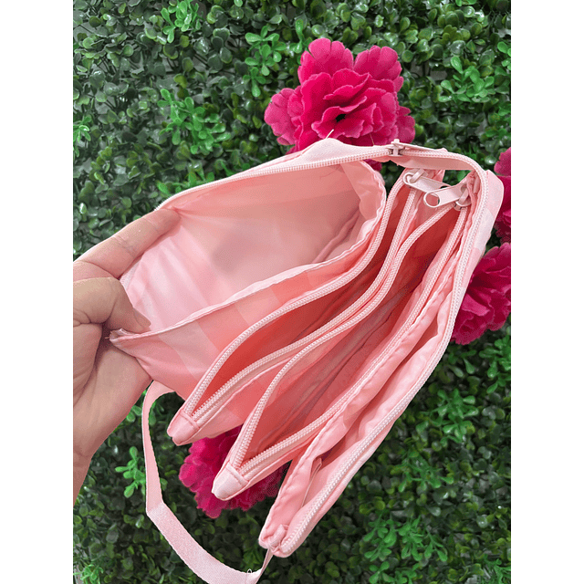 ESTUCHE CUÁDRUPLE PUSHEEN ROSADO