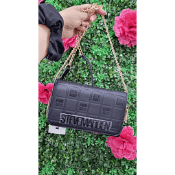 CROSSBODY STEVE MADDEN RECTANGULAR NEGRO CADENA