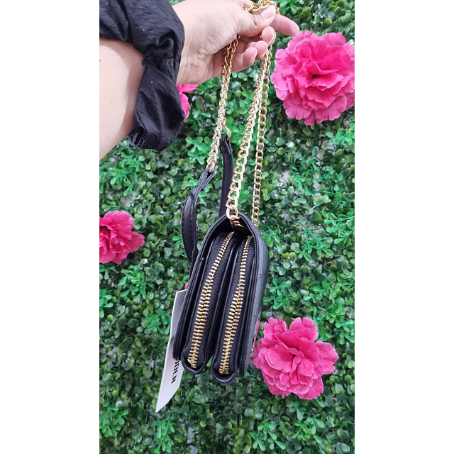 CROSSBODY STEVE MADDEN RECTANGULAR NEGRO CADENA