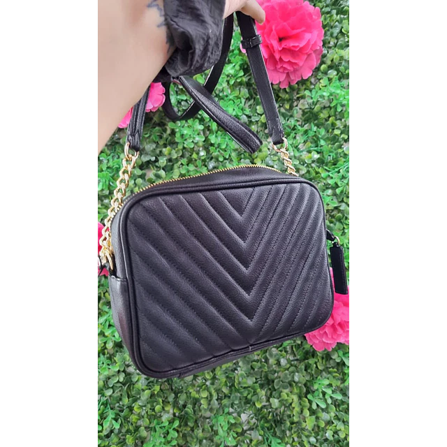 CROSSBODY VS NEGRO LOGO V