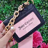 TARJETERO JUICY NEGRO COLGANTE CORAZON