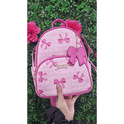 MOCHILA JUICY CINTA ROSADA
