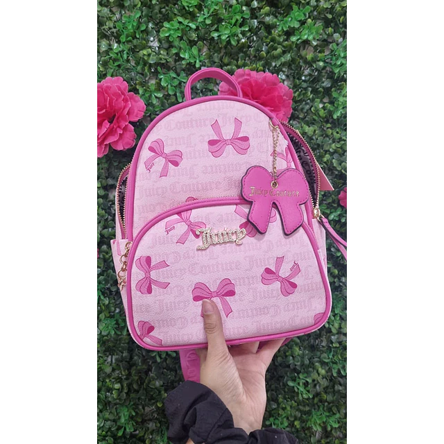 MOCHILA JUICY CINTA ROSADA