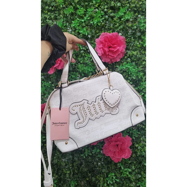 CARTERA JUICY BLANCA DETALLE CORAZON
