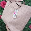 TOTE GUESS ROSADO LETRAS G LINEA ROSADA VERTICAL AL CENTRO