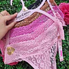 SET COLALES ENCAJE JUICY BRILLOS X5 - TALLA L