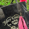 TOTE JUICY NEGRO LAZO ROSADO