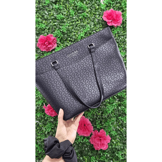 TOTE GUESS NEGRO MONOGRAMO G