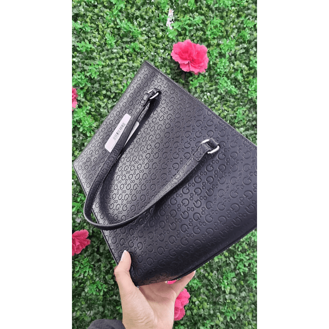TOTE GUESS NEGRO MONOGRAMO G