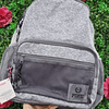 MOCHILA PINK GRIS MALLA