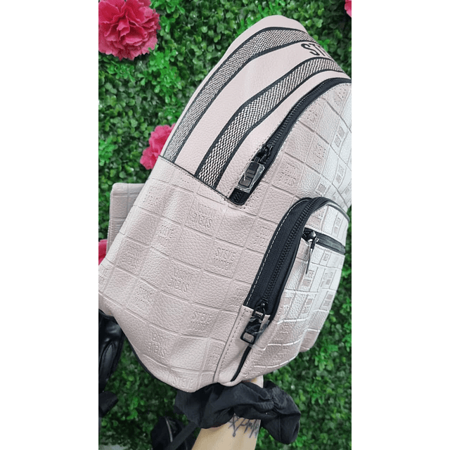 MOCHILA SM UNIVERSITARIA ROSADA + ESTUCHE