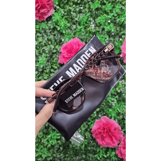 LENTES SM CAFÉ DETALLE TRENZADO EN PATILLAS