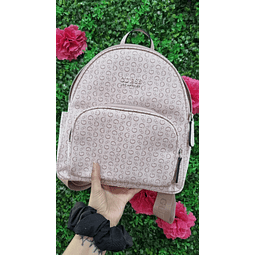 MOCHILA GUESS ROSADA MONOGRAMA