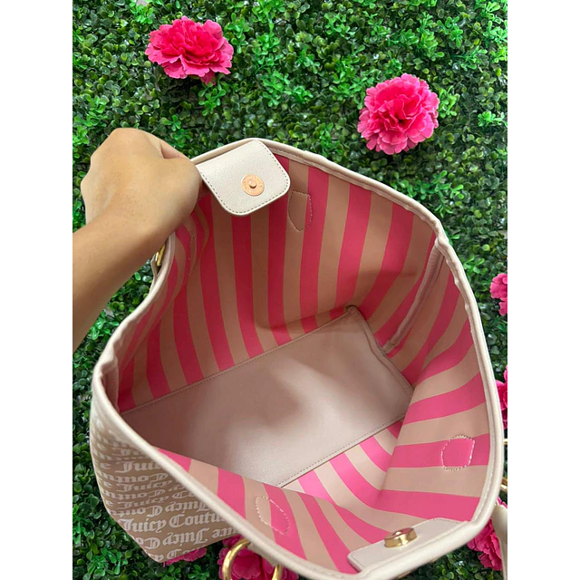 TOTE JUICY BEIGE MINI MENODERO BOLSITO