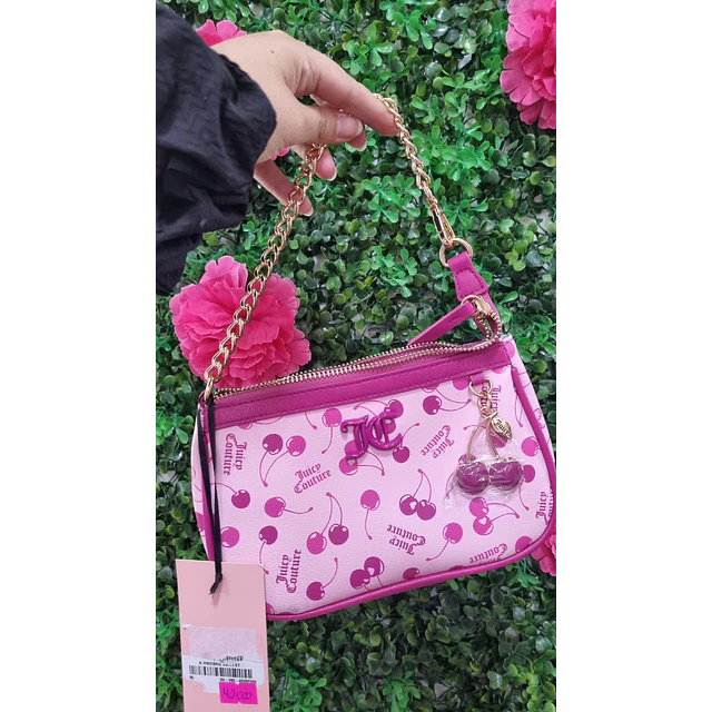CARTERITA DE HOMBRO JUICY GUINDAS ROSADA