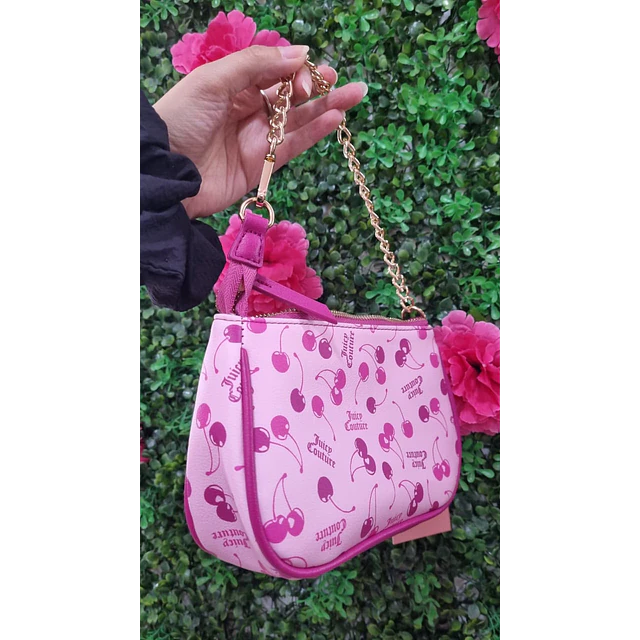 CARTERITA DE HOMBRO JUICY GUINDAS ROSADA