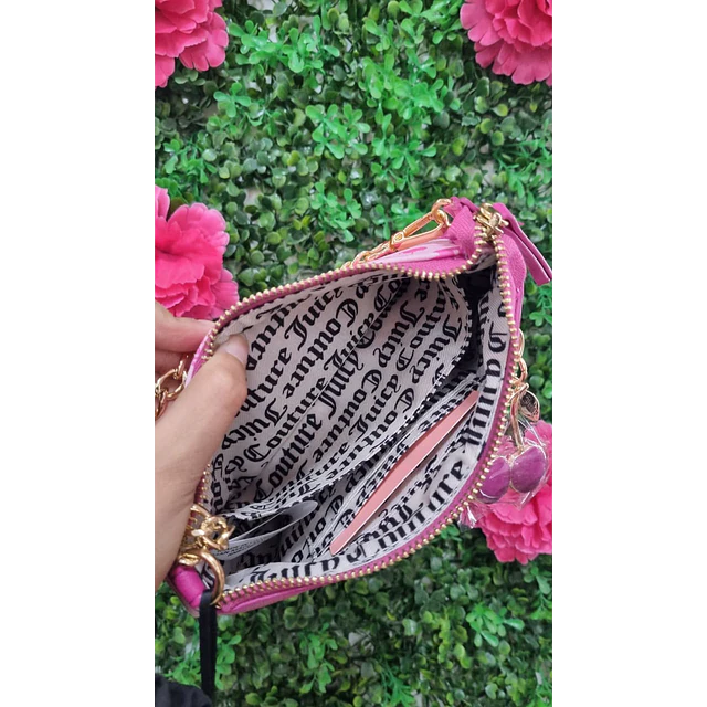 CARTERITA DE HOMBRO JUICY GUINDAS ROSADA