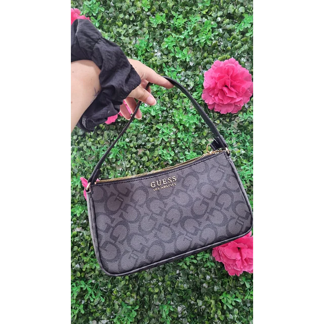 CARTERITA DE HOMBRO GUESS GRIS LETRA G