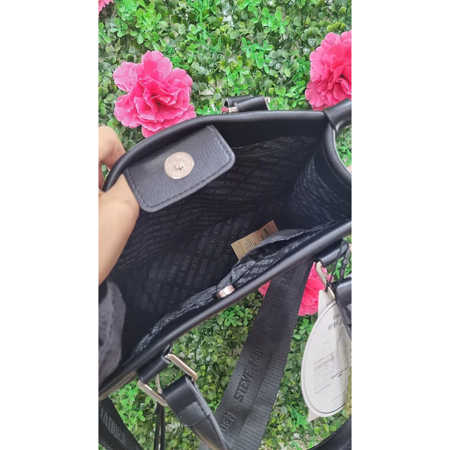 CARTERA STEVE MADDEN + CROSSBODY NEGRA