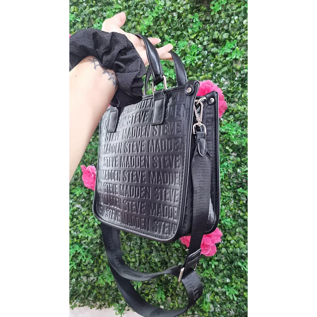 CARTERA STEVE MADDEN + CROSSBODY NEGRA