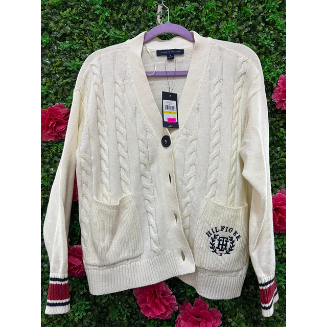 CARDIGAN TOMMY BLANCO TALLA S
