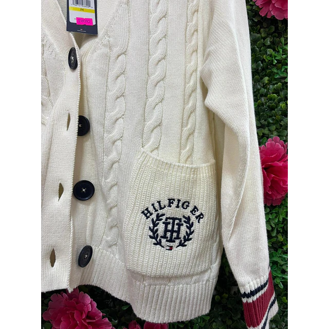 CARDIGAN TOMMY BLANCO TALLA S