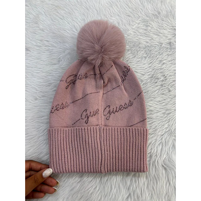 GORRO GUESS ROSA/LILA BRILLOS GUESS