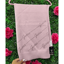 BUFANDA GUESS ROSA/LILA GUESS EN BRILLOS