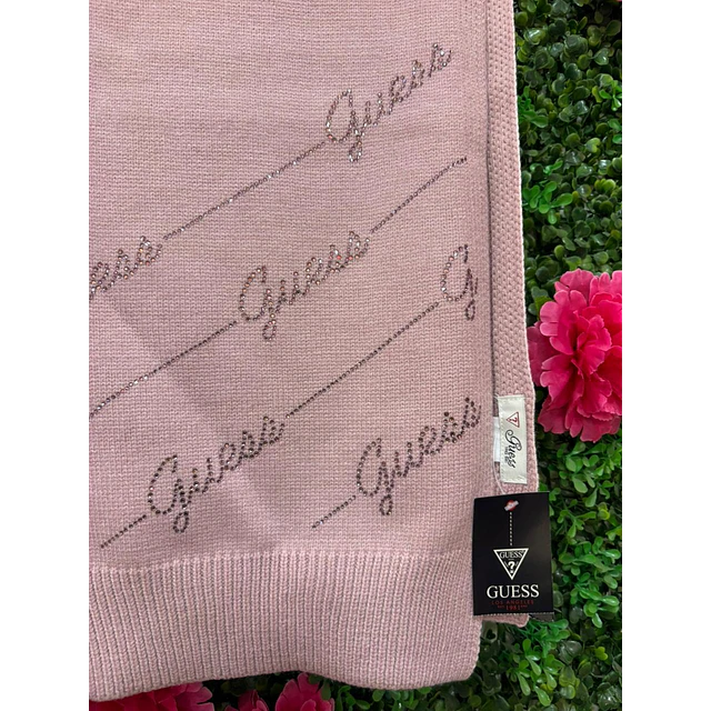 BUFANDA GUESS ROSA/LILA GUESS EN BRILLOS