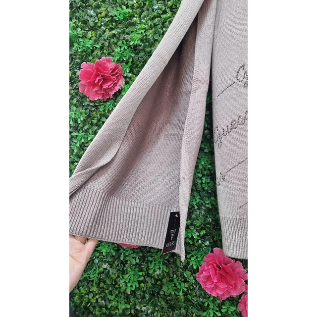 BUFANDA GUESS GRIS GUESS EN BRILLOS