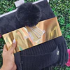 SET BUFANDA + GORRO MK NEGRO