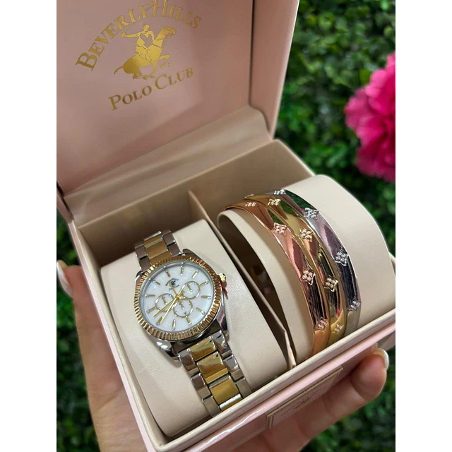 RELOJ POLO + PULSERAS