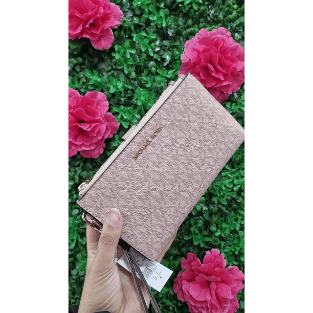 BILLETERA MK GRANDE ROSA