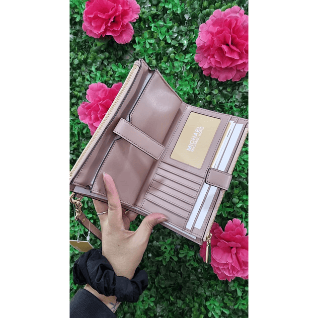 BILLETERA MK GRANDE ROSA