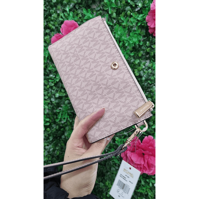 BILLETERA MK GRANDE ROSA