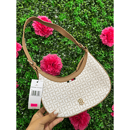 CARTERA LUNA TOMMY HILFIGER AZUL MONOGRAMO BLANCO