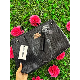 TOTE STEVE MADDEN NEGRO MONOGRAMO