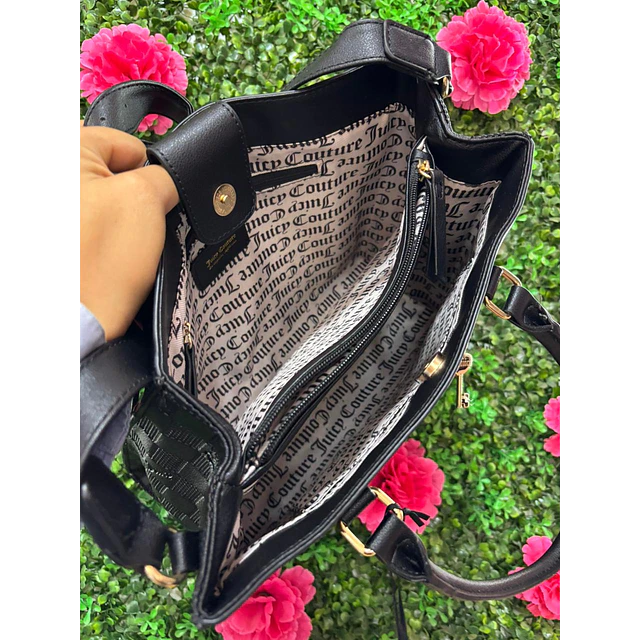 TOTE MEDIANO CUADRADO JUICY NEGRO