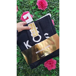 SET MK BUFANDA + CINTILLO NEGRO