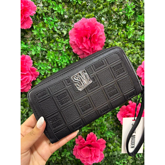 BILLETERA LARGA STEVE MADDEN NEGRA